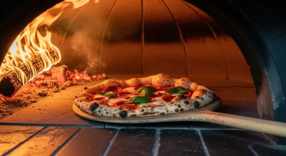 Pizza au feu de bois à Royan